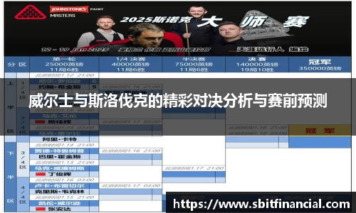 威尔士与斯洛伐克的精彩对决分析与赛前预测